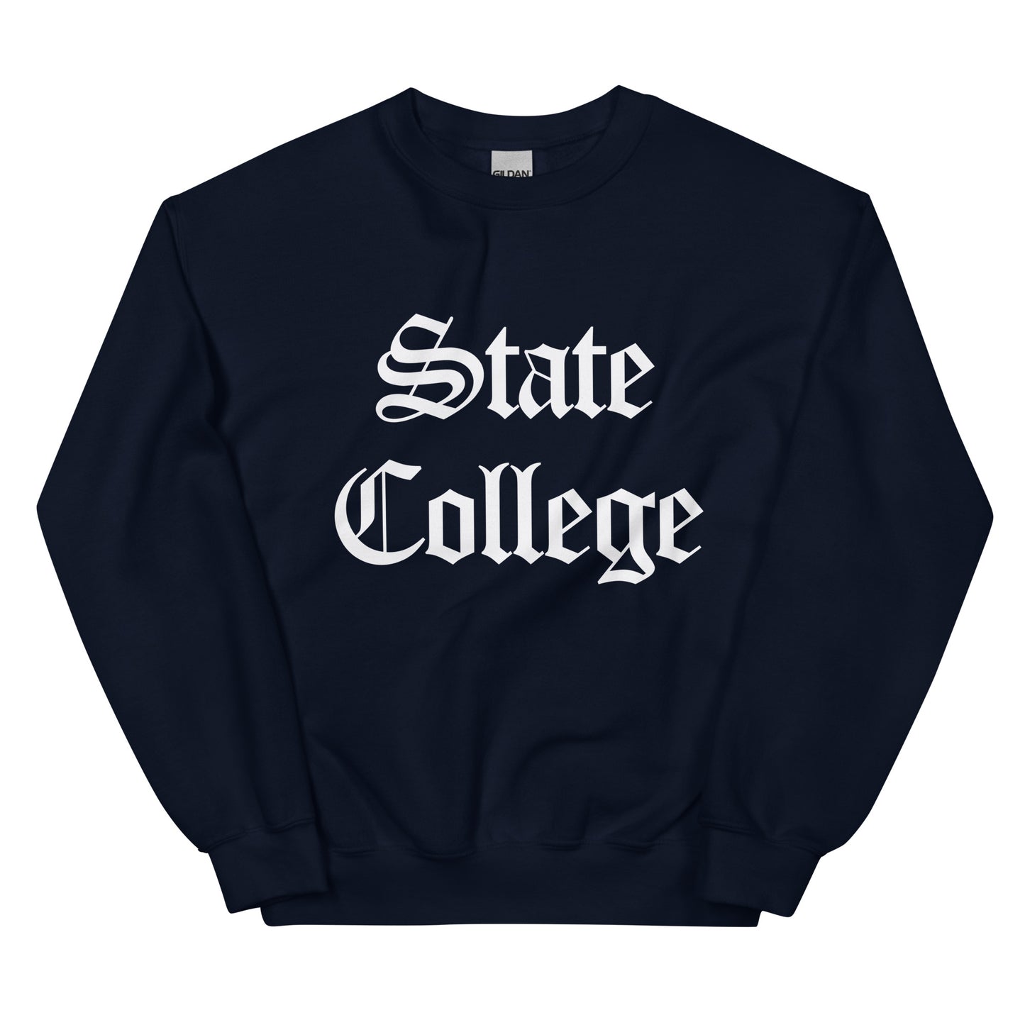 State College Old English Vintage Sweatshirt - College Sweatshirts