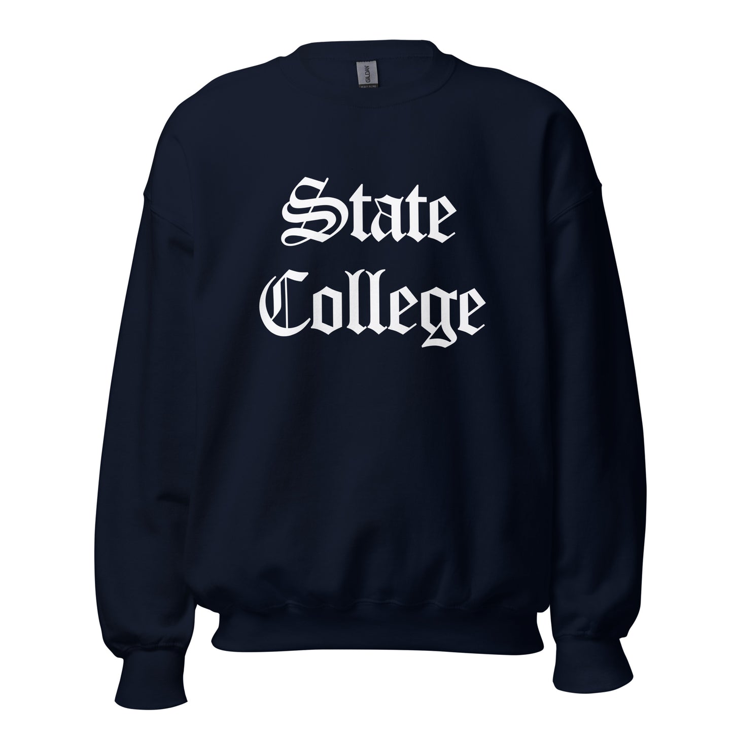 State College Old English Vintage Sweatshirt - College Sweatshirts