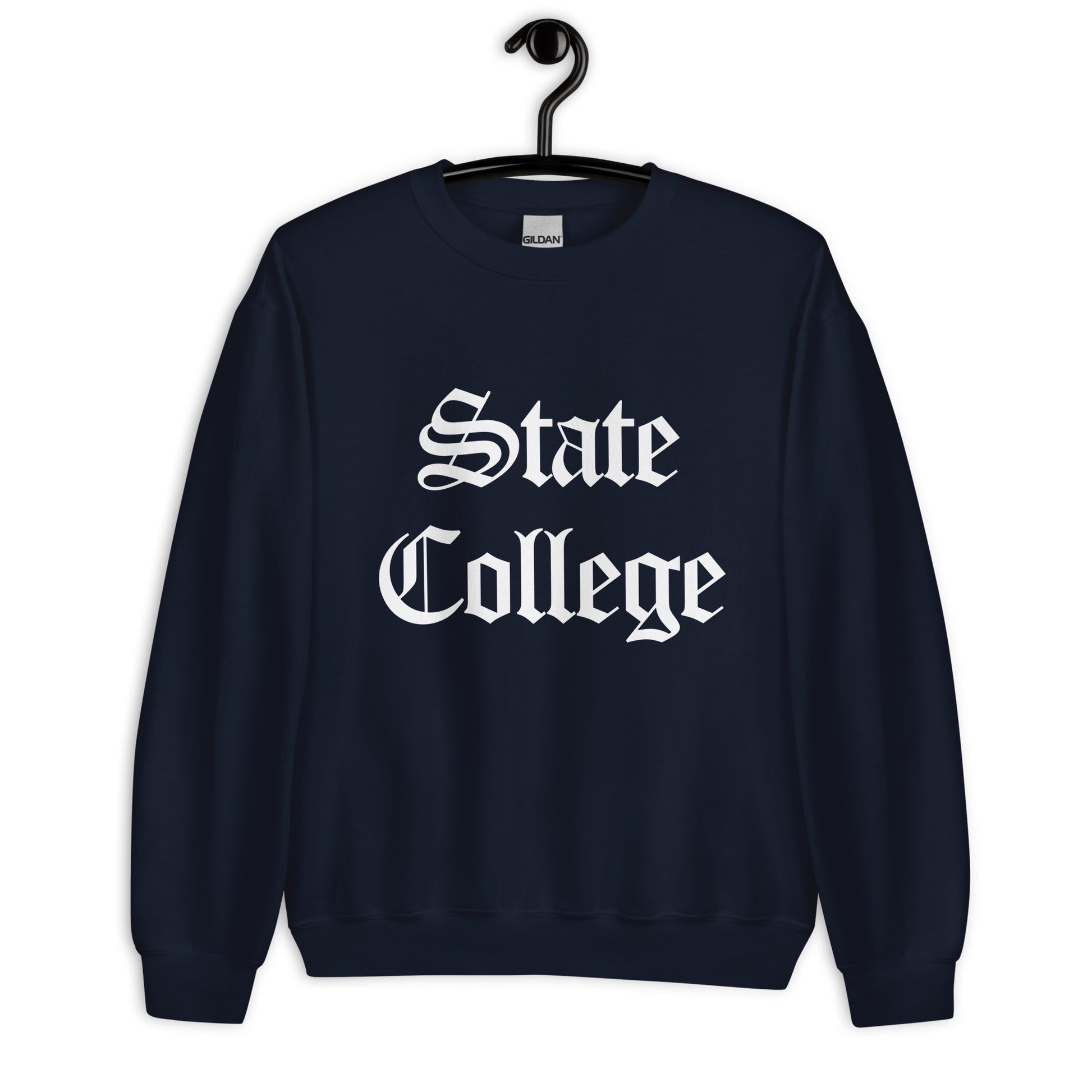 State College Old English Vintage Sweatshirt - College Sweatshirts