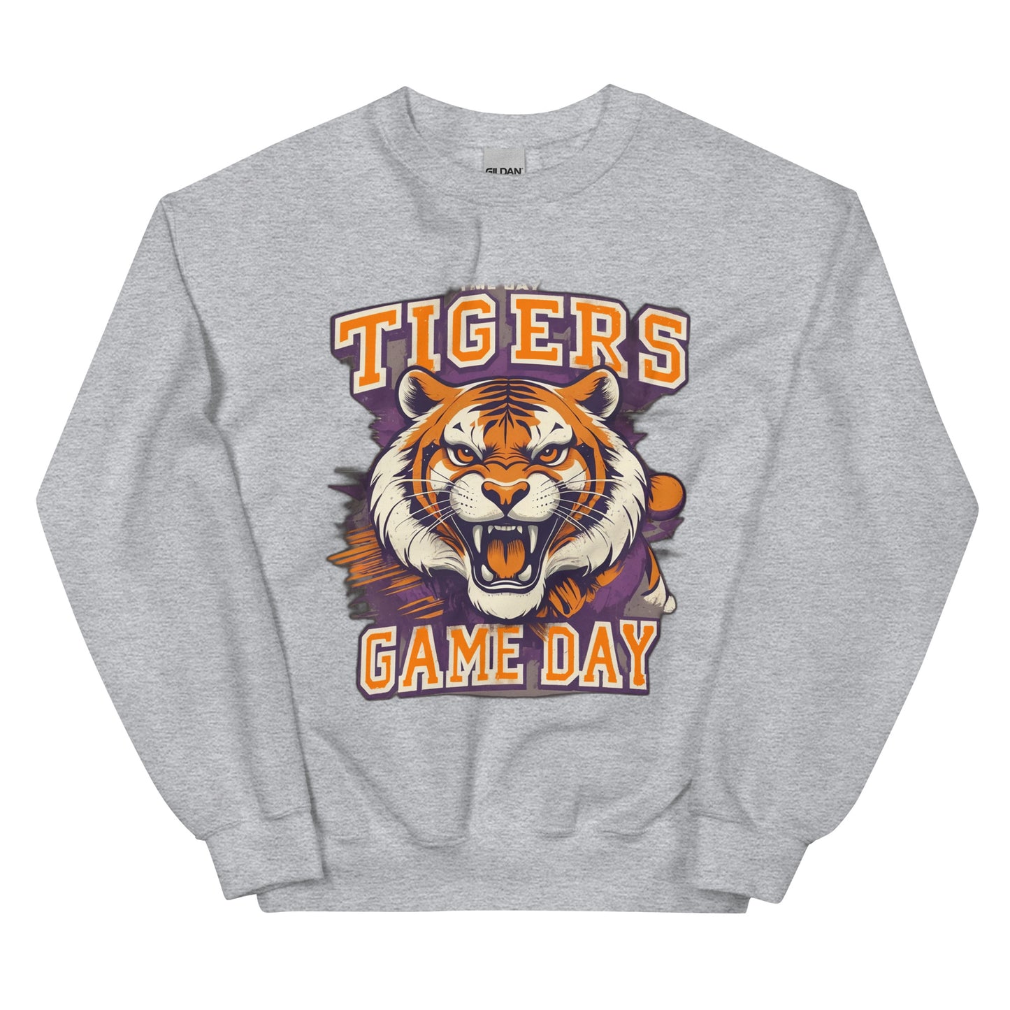 Tigers Football Gameday Vintage Sweatshirt - College Sweatshirts